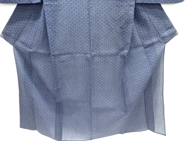  七宝模様織出しちぢみ単衣着物